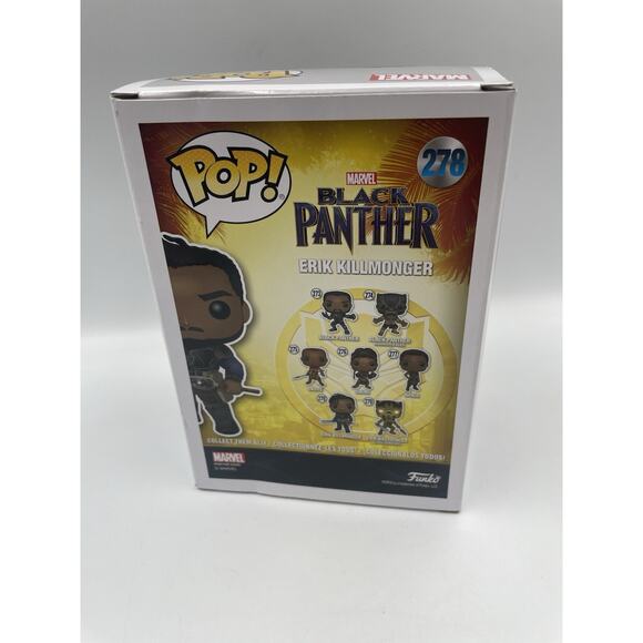 Erik Killmonger Funko Pop! #278 Black Panther - Fast Shipping! - Picture 6 of 7